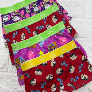Calcinha Box Infantil - Pct c/ 4 unid estampada