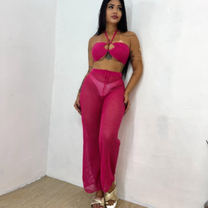 Calça Tricozinho (Rosa)